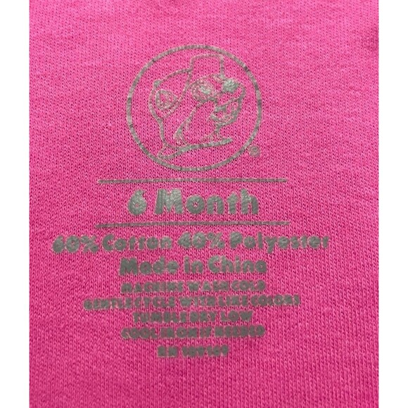 Pink Buc-ee’s Beaver Baby Girl Onesie Bodysuit Clothes Outfit, Size 6 months - Picture 4 of 4